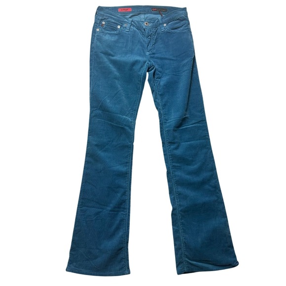 Ag Adriano Goldschmied Denim - AG Adriano Goldschmied the Angel Corduroy Bootcut Pants‎ Teal Women Size 26R